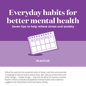Everyday habits for better mental health