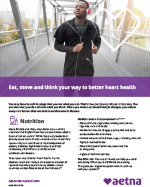 eat, move and think your way to better heart health flyer