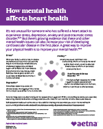 how mental health affects heart health flyer