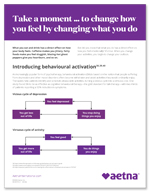 Take a moment to change how you feel by changing what you do flyer